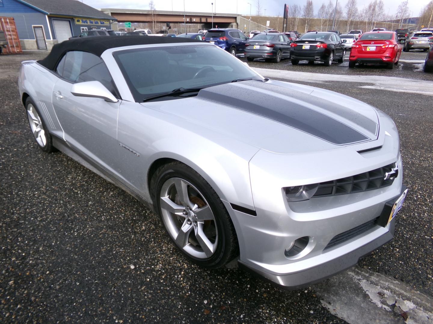 2011 Silver Chevrolet Camaro Convertible 2SS (2G1FT3DW0B9) with an 6.2L V8 OHV 16V engine, 6-Speed Manual transmission, located at 2630 Philips Field Rd., Fairbanks, AK, 99709, (907) 458-0593, 64.848068, -147.780609 - Photo#0